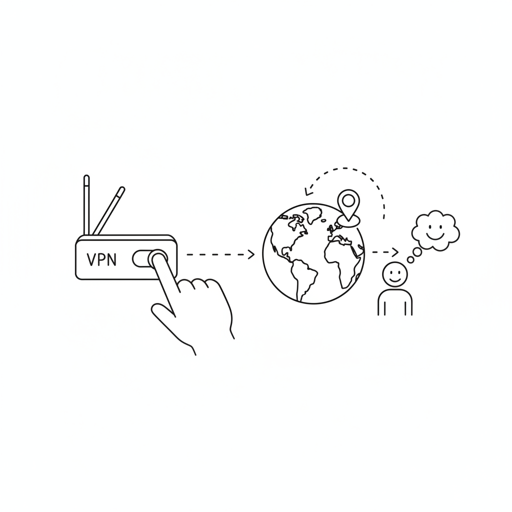Смена страны через VPN